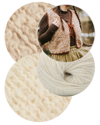 Mellow Vest Chunky | verspielter Lagen Look aus Teddy Dear und Brisa