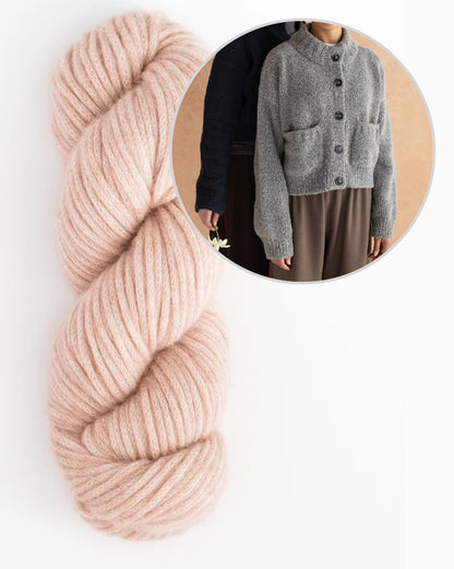 Cardigan Miko | giacca morbidissima con belle tasche in aria di Woolfolk