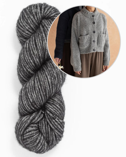 Cardigan Miko | giacca morbidissima con belle tasche in aria di Woolfolk