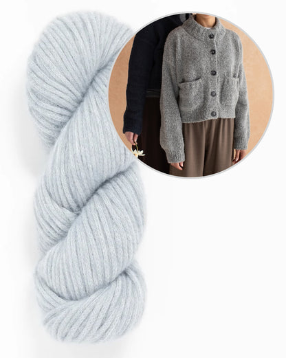 Cardigan Miko | giacca morbidissima con belle tasche in aria di Woolfolk