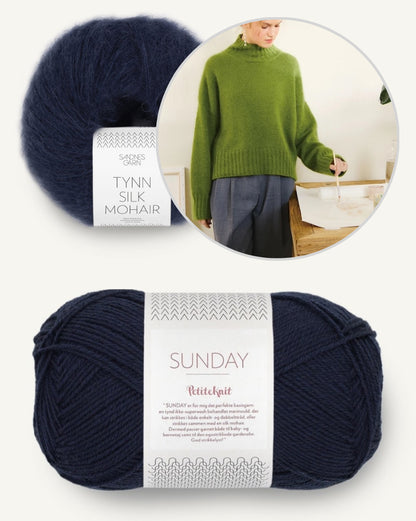 Mindy Sweater | pull confortable en Sunday et Tynn Silk Mohair