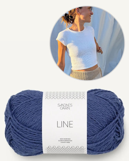 Mini Tee | enkel och utan tvekan vacker från Line av Sandnes Garn