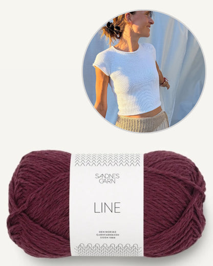 Mini Tee | enkel och utan tvekan vacker från Line av Sandnes Garn