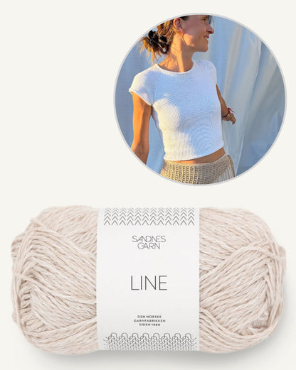 Mini Tee | enkel och utan tvekan vacker från Line av Sandnes Garn