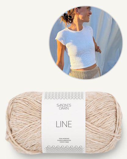 Mini Tee | enkel och utan tvekan vacker från Line av Sandnes Garn
