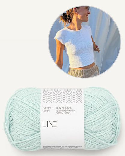 Mini Tee | enkel och utan tvekan vacker från Line av Sandnes Garn