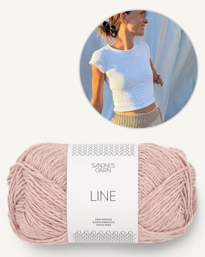 Mini Tee | enkel och utan tvekan vacker från Line av Sandnes Garn