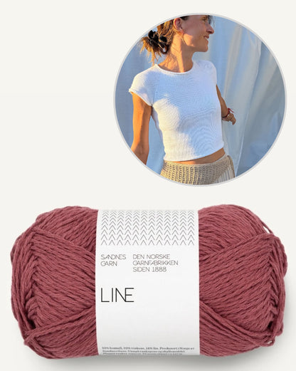 Mini Tee | enkel och utan tvekan vacker från Line av Sandnes Garn