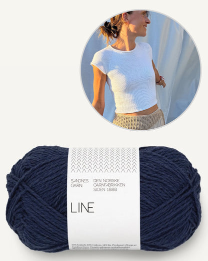 Mini Tee | enkel och utan tvekan vacker från Line av Sandnes Garn