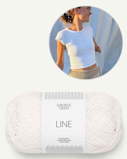 Mini Tee | enkel och utan tvekan vacker från Line av Sandnes Garn