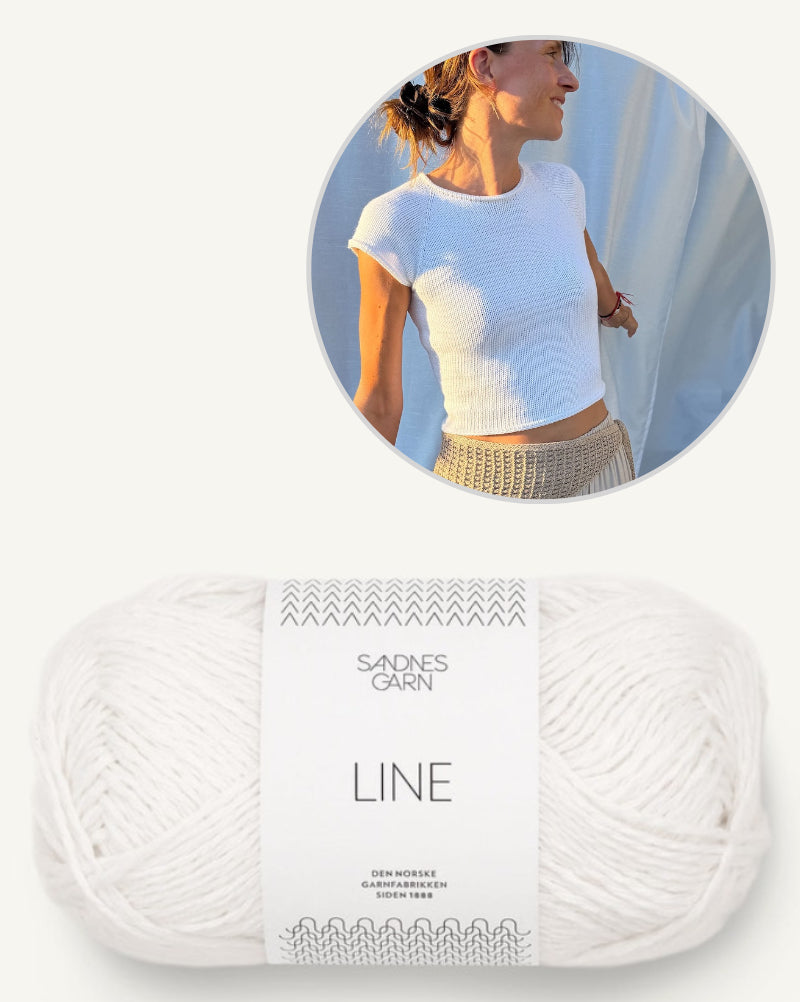 Mini Tee | enkel och utan tvekan vacker från Line av Sandnes Garn