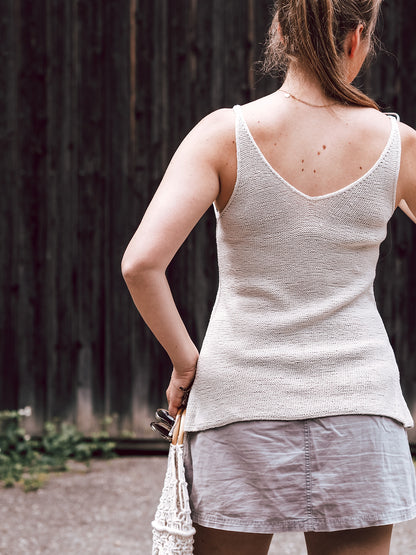 Isadora Top | ligne A flatteuse en Pure Silk de Knitting for Olive