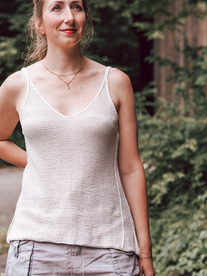 Isadora Top | ligne A flatteuse en Pure Silk de Knitting for Olive