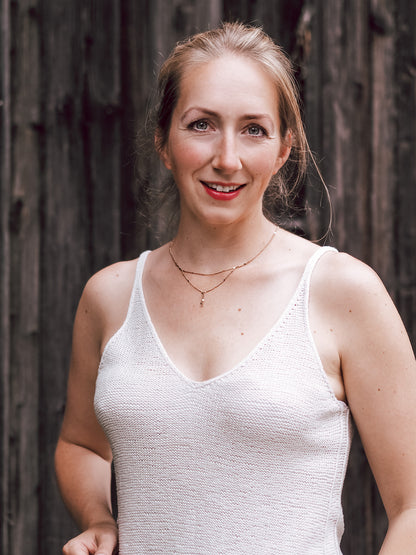 Isadora Top | ligne A flatteuse en Pure Silk de Knitting for Olive
