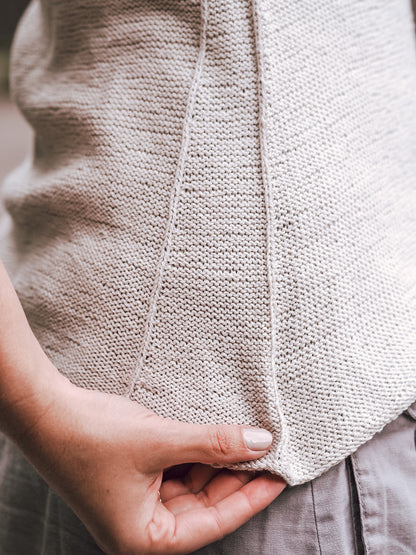 Isadora Top | ligne A flatteuse en Pure Silk de Knitting for Olive
