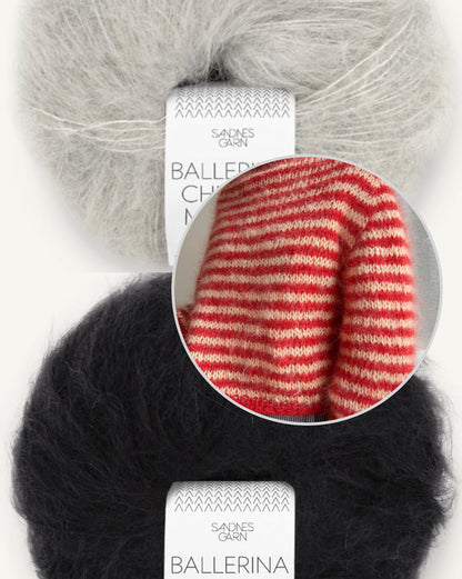 Miyu Sweater | varm med fine striber i Ballerina Chunky Mohair fra Sandnes Garn
