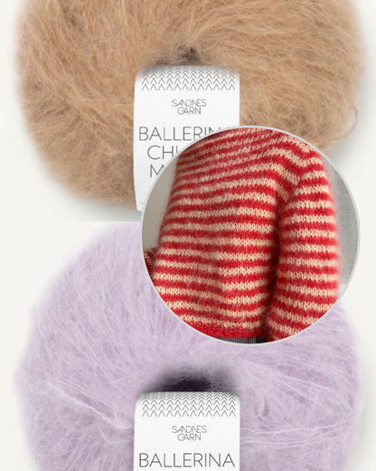 Miyu Sweater | varm med fine striber i Ballerina Chunky Mohair fra Sandnes Garn