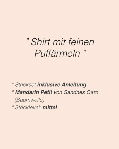 Molly Tee | with delicate contrast edges from Mandarin Petit by Sandnes Garn