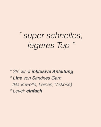 Montpellier Top | auch für Anfänger mit Line von Sandnes Garn