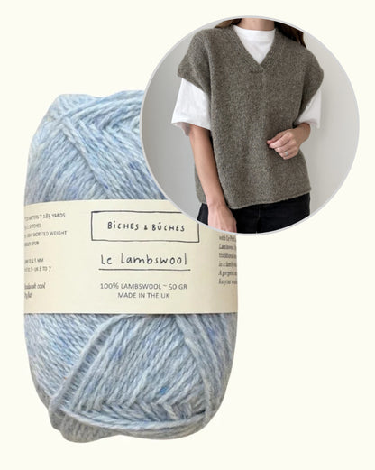 Moon Set Slipover | afslappet basisvest i Le Lambswool fra Biches & Bûches