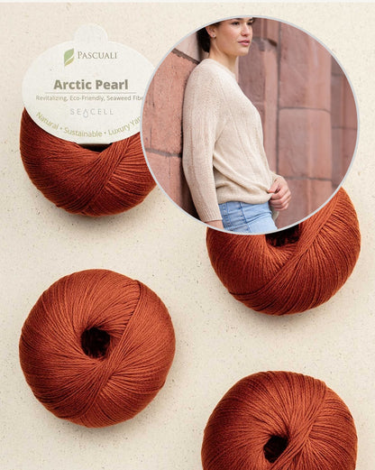 Pull Moon Weave | texture délicate et soyeuse en Arctic Pearl de Pascuali