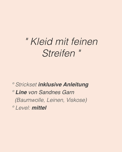 Mosekjole | mit zarten Streifen aus Line von Sandnes Garn