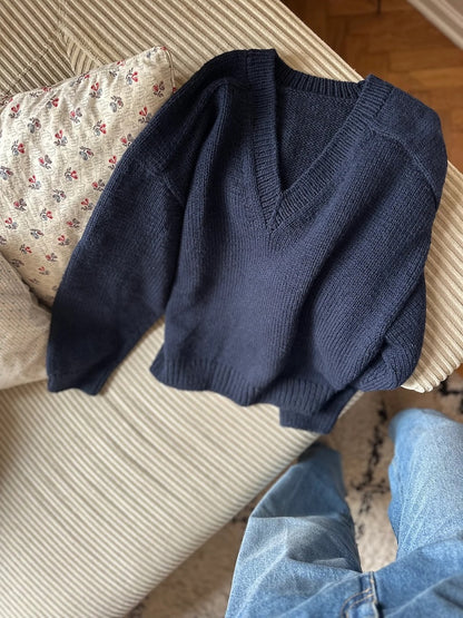 Sweater No. 30 V-Neck | super weich aus Woolia und Cashmere Lace von Gepard Garn