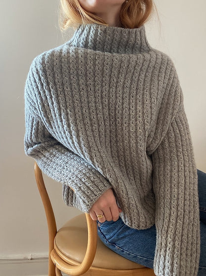 Sweater No. 19 | oversize Zopfmuster aus Heavy Merino von Knitting for Olive