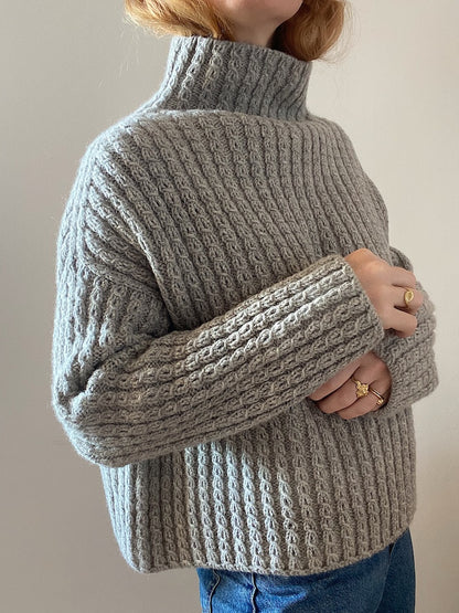 Sweater No. 19 | oversize Zopfmuster aus Heavy Merino von Knitting for Olive