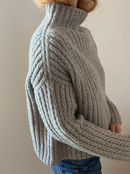 Sweater No. 19 | oversize Zopfmuster aus Heavy Merino von Knitting for Olive