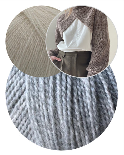 Aegyoknit Narae cropped Sweater mit Wild & Soft und Cashmere Lace von Gepard Garn 13