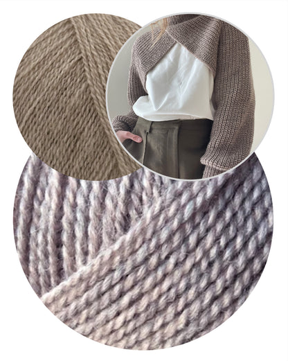 Aegyoknit Narae cropped Sweater mit Wild & Soft und Cashmere Lace von Gepard Garn 12