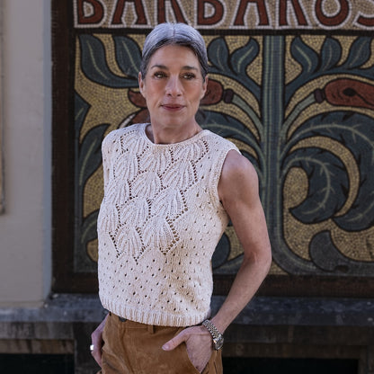 Yua Shirt | romantisches Lacemuster aus Line von Sandnes Garn