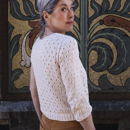 Yua Shirt | romantisches Lacemuster aus Line von Sandnes Garn