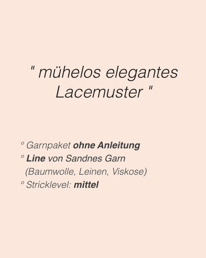 Yua Shirt | romantisches Lacemuster aus Line von Sandnes Garn
