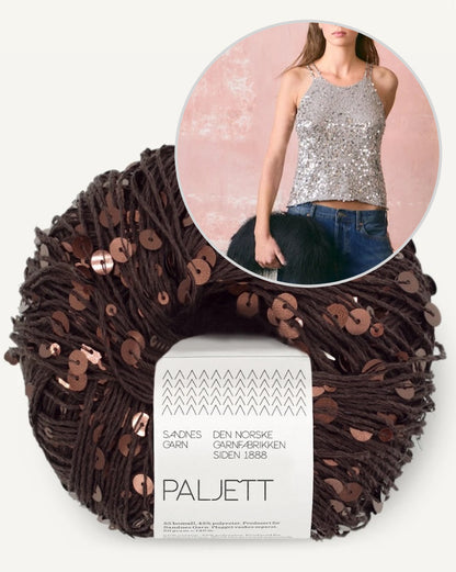 Top Nia | top glitterato in paillettes di Sandnes Garn