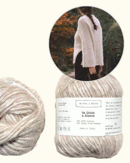 Nido Sweater | mõnusalt pehme Le Coton & Alpaca kampsun firmalt Biches & Bûches
