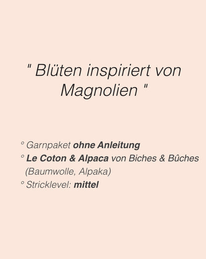Nola Cardigan | ikonische Blütenärmel aus Le Coton & Alpaca von Biches & Bûches
