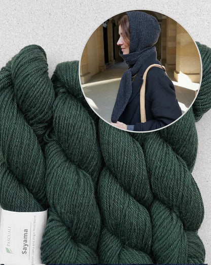 Nomad Scarf | Écharpe-cagoule décontractée en Sayama de Pascuali