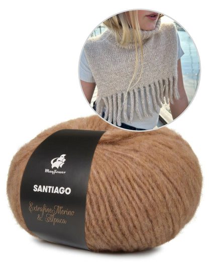 PetiteKnit Nora Neck einfädig mit Santiago von MAyflower Denmark 13