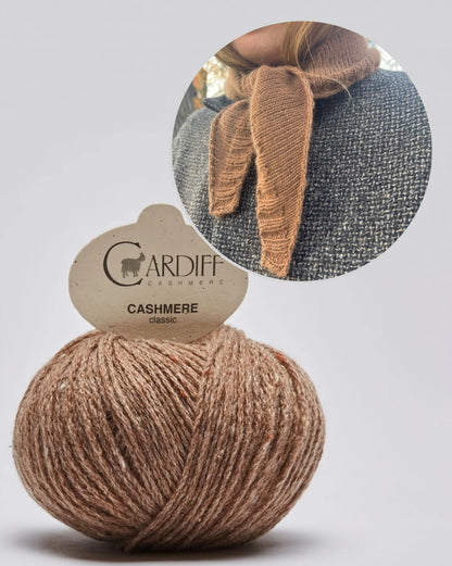Note Bandana | Écharpe en cachemire simple et décontractée en cachemire classique de Cardiff