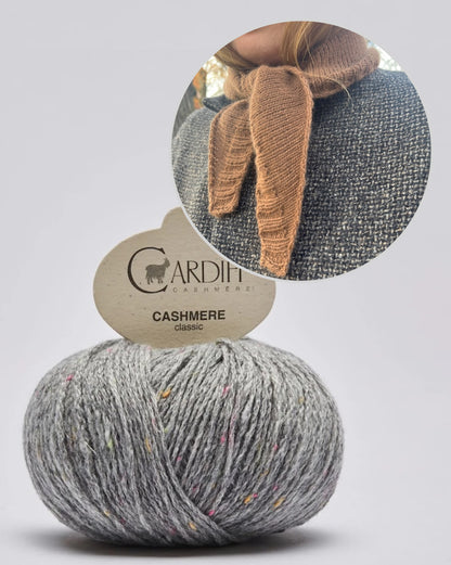 Note Bandana | Écharpe en cachemire simple et décontractée en cachemire classique de Cardiff
