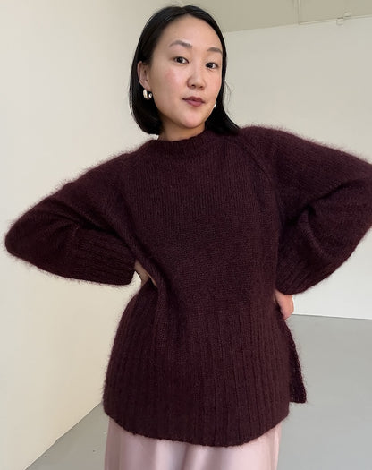 Novemberknits Eun Sweater Mohair mit Tynn Silk Mohair von Sandnes Garn 1