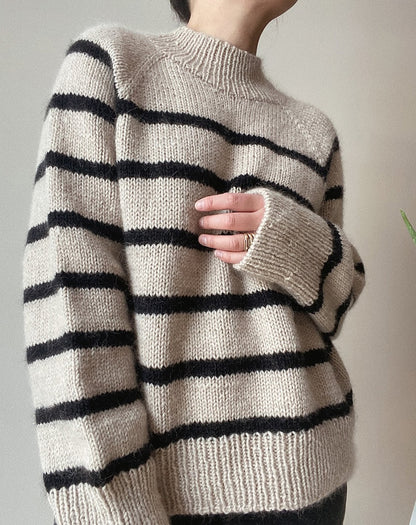 Novemberknits Sunde Winter Sweater mit Peer Gynt und Tynn Silk Mohair von Sandnes Garn 5