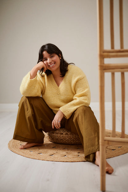 Pull Solju | pull douillet oversize tricoté en Hehku et Wonder Wool 4-ply de Novita