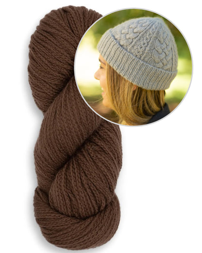 Cappello Ode | delicato motivo a treccia in Far di Woolfolk