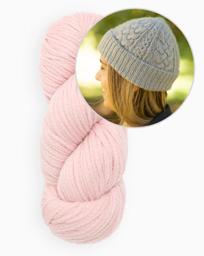 Cappello Ode | delicato motivo a treccia in Far di Woolfolk
