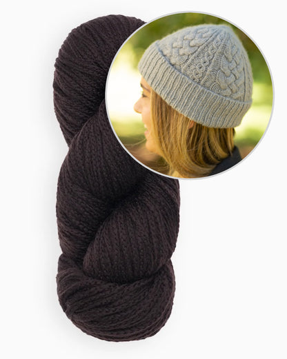 Cappello Ode | delicato motivo a treccia in Far di Woolfolk