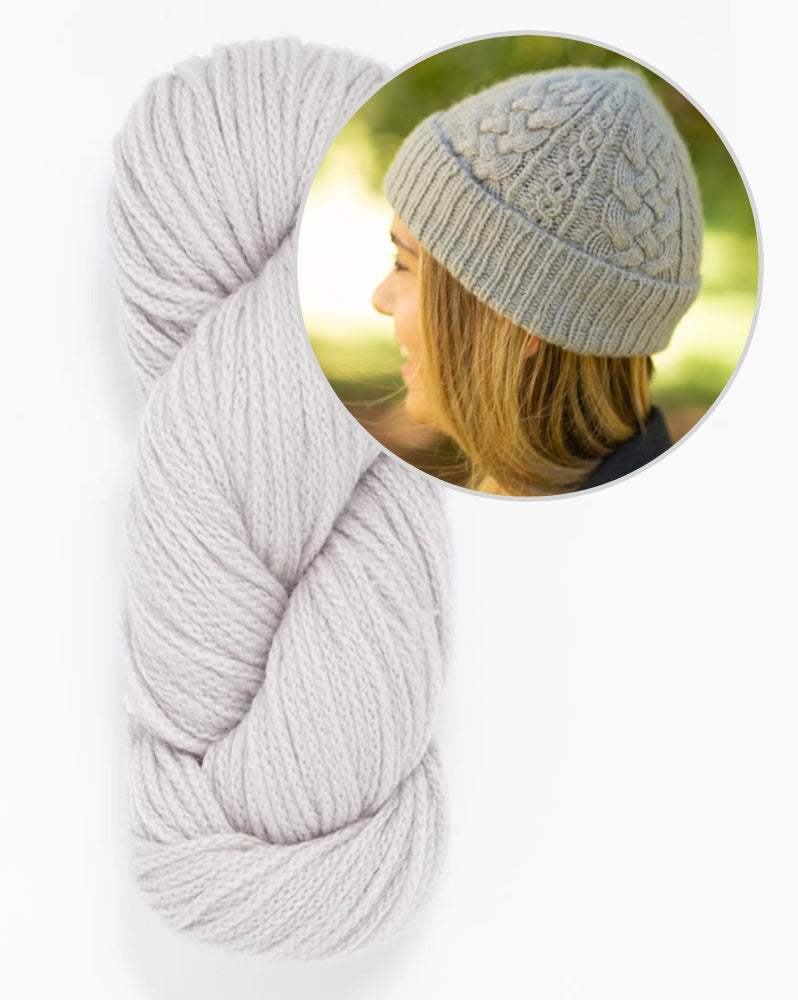 Cappello Ode | delicato motivo a treccia in Far di Woolfolk