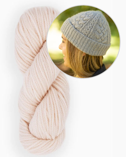 Cappello Ode | delicato motivo a treccia in Far di Woolfolk